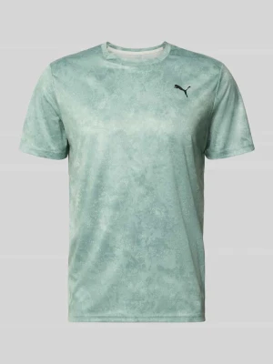 t-shirt sport w kroju regular fit z nadrukiem z logo model 'M TAD ESSENTIALS' Puma Miętowy