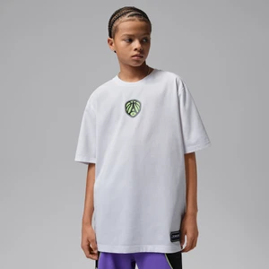T-shirt sportowy dla dużych dzieci Jordan Quai 54 Dri-FIT Statement - Biel