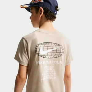 T-shirt sportowy dla dużych dzieci Nike - Brązowy