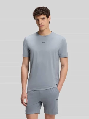 t-shirt sportowy krój slim fit z nadruk z logo model 'TS_Active' Boss