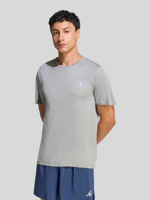 t-shirt sportowy o kroju regular fit z nadrukiem z logo Adidas Średnioszary