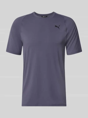 t-shirt sportowy o kroju regular fit z nadrukiem z logo model 'M PWRMODE' Puma Antracytowy