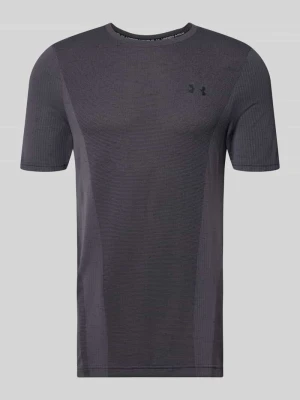 t-shirt sportowy o kroju regular fit z nadrukiem z logo Under Armour Antracytowy