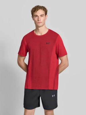 t-shirt sportowy o kroju regular fit z nadrukiem z logo Under Armour Czerwony