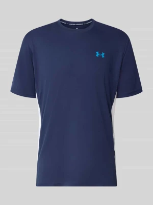 t-shirt sportowy o kroju regular fit z nadrukiem z logo Under Armour Granatowy