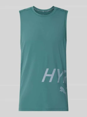 t-shirt sportowy o kroju regular fit z okrągłym dekoltem Puma Ciemnozielony