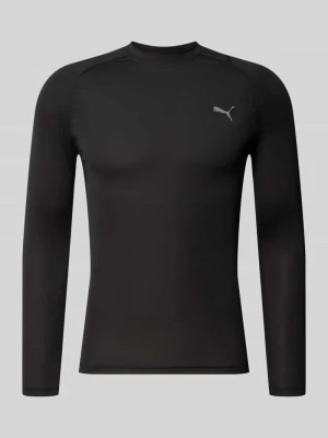 t-shirt sportowy o kroju slim fit z nadruk z logo model 'PWRMODE' Puma Czarny