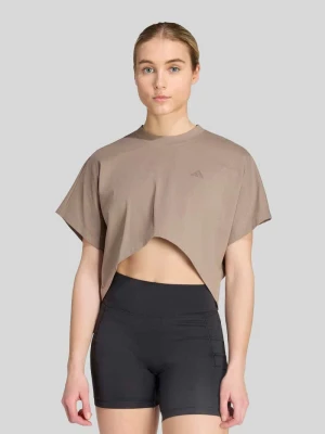 t-shirt sportowy o luźnym kroju z mieszanki bawełny Adidas