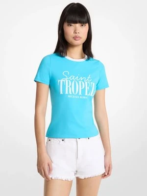 T-Shirt St. Tropez z elastycznej bawełny MICHAEL Michael Kors