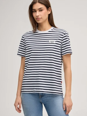 T-shirt Teele w paski w kolorze granatowo-białym Joop