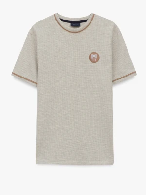T SHIRT TENNIS CLUB 118 SZARY Z BAWEŁNĄ Recman