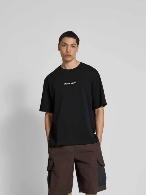 T-shirt typu oversized z bawełny Maison Kitsuné Czarny