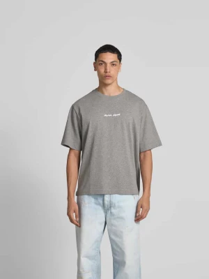 T-shirt typu oversized z bawełny Maison Kitsuné Jasnoszary