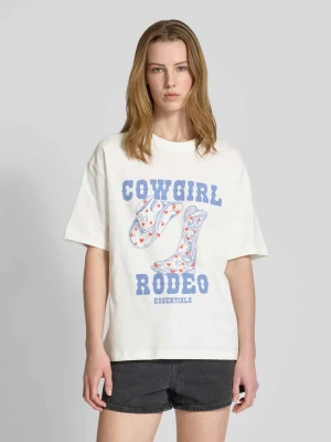 T-shirt typu oversized z nadrukiem z motywem Gina Tricot