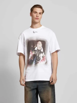 T-shirt typu oversized z nadrukiem z motywem Karl Kani