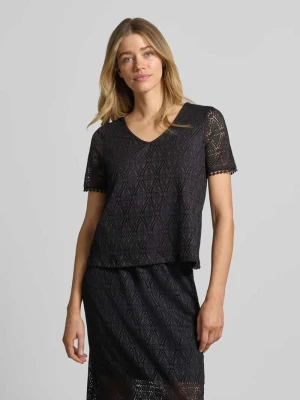 T-shirt w Heckel-Optik, krój regular fit, model 'MAYA' Vero Moda