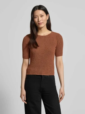 t-shirt w imitacji dzianiny z okrągłym dekoltem Rich & Royal