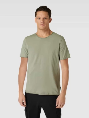 T-shirt w jednolitym kolorze model ‘AAMON BRUSHED’ ARMEDANGELS