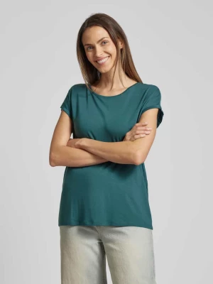 T-shirt w jednolitym kolorze model ‘AVA’ Vero Moda