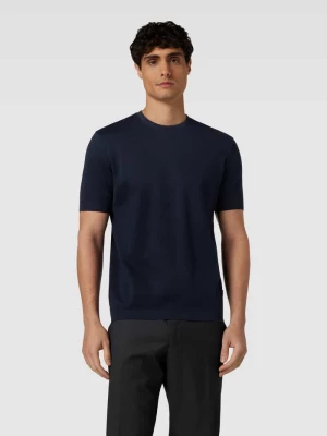 T-shirt w jednolitym kolorze model ‘Floro’ Windsor