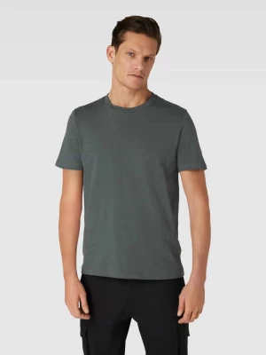 T-shirt w jednolitym kolorze model ‘JAAMEL STRUCTURE’ ARMEDANGELS