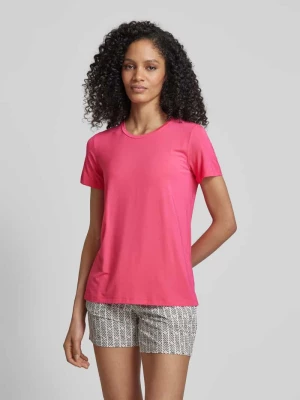 T-shirt w jednolitym kolorze model ‘Mix+Relax’ Schiesser