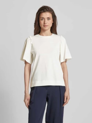 T-shirt w jednolitym kolorze model ‘PENELOPE’ Selected Femme