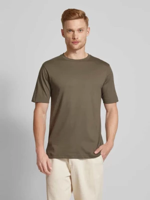 T-shirt w jednolitym kolorze model ‘RAPHAEL’ drykorn