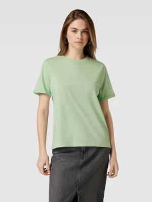 T-shirt w jednolitym kolorze model ‘RIA’ Pieces