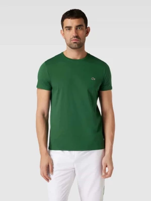 T-shirt w jednolitym kolorze model ‘Supima’ Lacoste