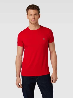 T-shirt w jednolitym kolorze model ‘Supima’ Lacoste