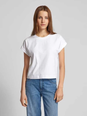 T-shirt w jednolitym kolorze Stefanel