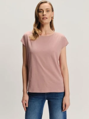 T-shirt w kolorze zgaszonego różu Greenpoint