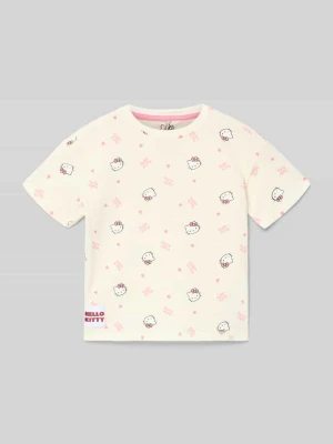 T-shirt w kroju regular fit z czystej bawełny Model 'KITTY' Only