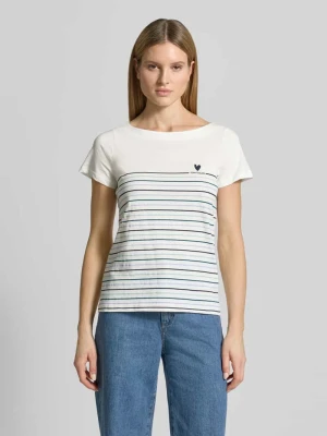 T-shirt w kroju regular fit z czystej bawełny organicznej Tom Tailor