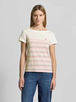 T-shirt w kroju regular fit z czystej bawełny organicznej Tom Tailor