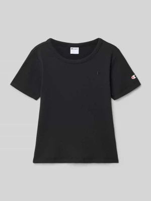 T-shirt w kroju regular fit z haftowanym logo Champion