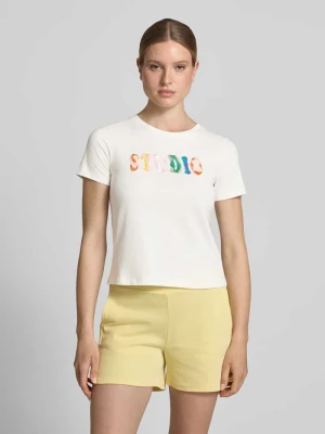 T-shirt w kroju regular fit z haftowanym logo Jake*s Złamany biały