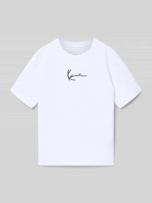 T-shirt w kroju regular fit z haftowanym logo Karl Kani