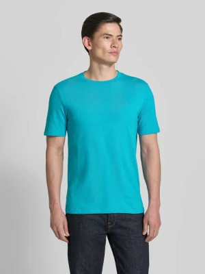 T-shirt w kroju regular fit z haftowanym logo Scotch & Soda