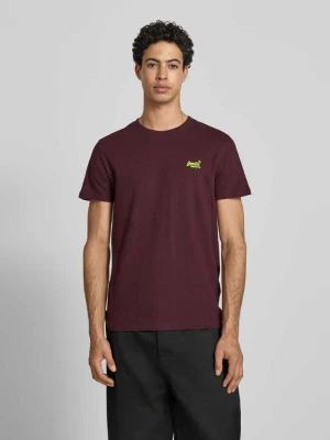 T-shirt w kroju regular fit z haftowanym logo Superdry
