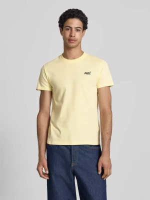 T-shirt w kroju regular fit z haftowanym logo Superdry