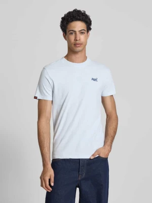 T-shirt w kroju regular fit z haftowanym logo Superdry