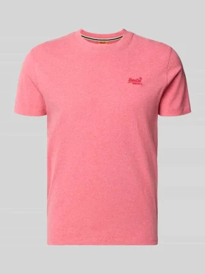T-shirt w kroju regular fit z haftowanym logo Superdry