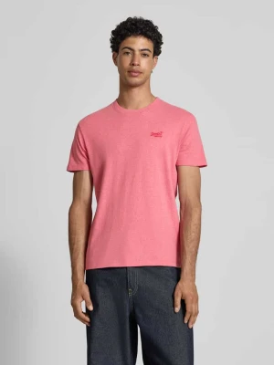 T-shirt w kroju regular fit z haftowanym logo Superdry