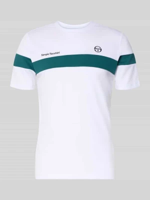 T-shirt w kroju regular fit z nadrukiem logo model 'Leone' Sergio Tacchini