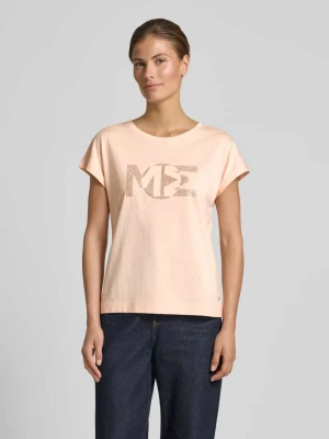 T-shirt w kroju regular fit z ozdobnymi kamieniami monari