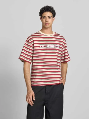 T-shirt w kroju relaxed fit z logo-stitching model 'Heritage' Karl Kani