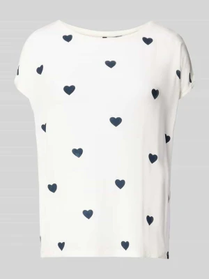 T-shirt w kroju relaxed fit z mieszanki lyocellu Model 'AVA' Vero Moda