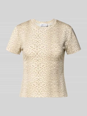 T-shirt w kroju slim fit z okrągłym dekoltem model 'Joy' OH APRIL